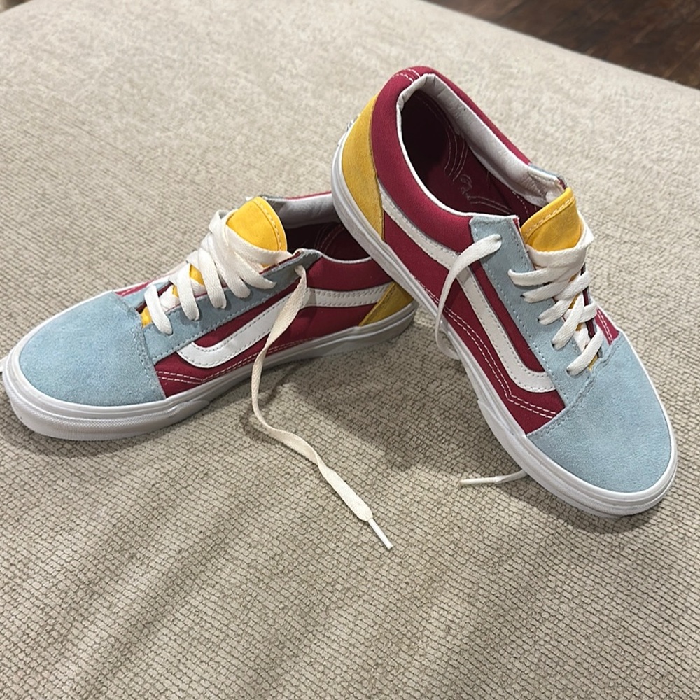 Vans Multicolor Sneakers - Red, Blue, Yellow